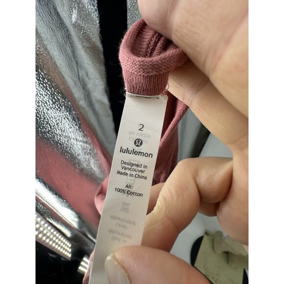 Lululemon Size 2 Women Take it All In Lightweight Sweater Ribbed Sleeve 48-22 - Picture 8 of 12